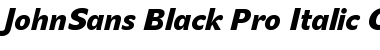 Download JohnSans Black Pro Font