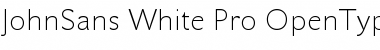 JohnSans White Pro Regular Font
