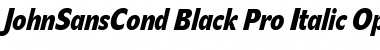 Download JohnSansCond Black Pro Font