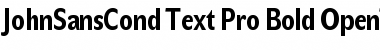 JohnSansCond Text Pro Font