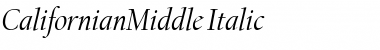 CalifornianMiddle Font