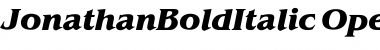 Download JonathanBoldItalic Font