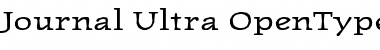 Journal-Ultra Ultra Font