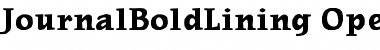 JournalBoldLining Regular Font