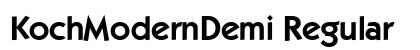 KochModernDemi Regular preview