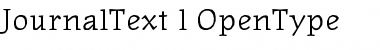 JournalText Regular Font JournalText Regular Font