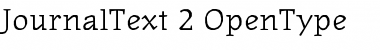 JournalText Regular Font JournalText Regular Font