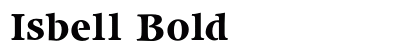 Isbell Bold preview