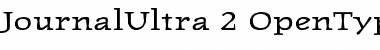 JournalUltra Regular Font