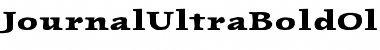 JournalUltraBoldOldstyle Regular Font