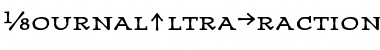 JournalUltraFractions Font