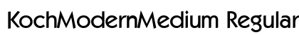 KochModernMedium Regular preview
