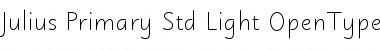 Julius Primary Std Light Font