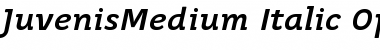 Juvenis Medium Medium Italic Font