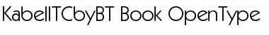 ITC Kabel Book Font