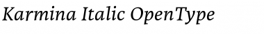 Karmina Italic Font