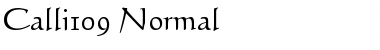 Calli109 Normal Font