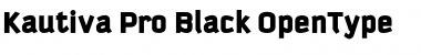 Kautiva Pro Black Font