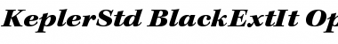 Kepler Std Black Extended Italic Font