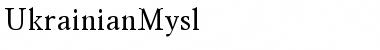 UkrainianMysl Regular Font