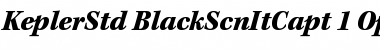 Kepler Std Black Semicondensed Italic Caption Font