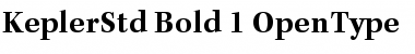 Kepler Std Bold Font Kepler Std Bold Font