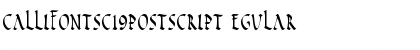 Download CallifontsC19PostScript Font Download CallifontsC19PostScript Font