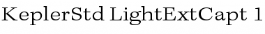 Kepler Std Light Extended Caption Font Kepler Std Light Extended Caption Font