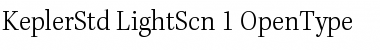 Kepler Std Light Semicondensed Font Kepler Std Light Semicondensed Font