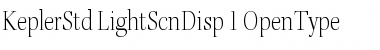 Kepler Std Light Semicondensed Display Font Kepler Std Light Semicondensed Display Font