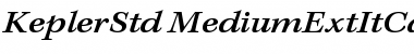 Kepler Std Medium Extended Italic Caption Font