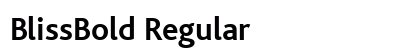 BlissBold Regular preview