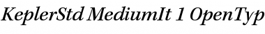 Kepler Std Medium Italic Font