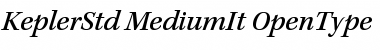 Kepler Std Medium Italic Font