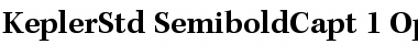 Kepler Std Semibold Caption Font Kepler Std Semibold Caption Font