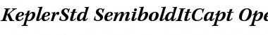 Kepler Std Semibold Italic Caption Font