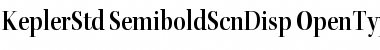 Kepler Std Semibold Semicondensed Display Font