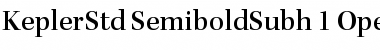 Kepler Std Semibold Subhead Font Kepler Std Semibold Subhead Font