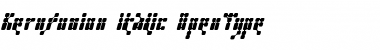 Kernfusion Italic Font