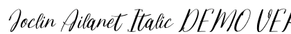 Joclin Ailanet Italic DEMO VERS Italic preview