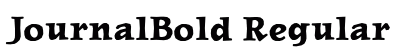 JournalBold Regular preview