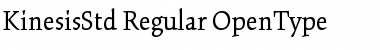 Kinesis Std Regular Font