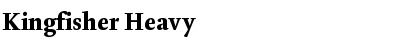 Kingfisher Heavy Font