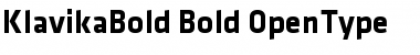 Klavika Bold Bold Font
