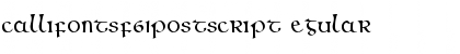 CallifontsF61PostScript Regular Font