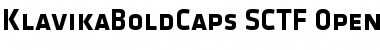 Klavika Bold Caps Regular Font