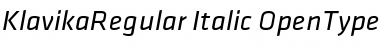 Klavika Regular Italic Font