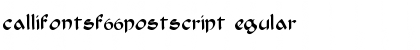 CallifontsF66PostScript Regular Font