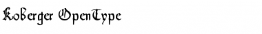 Koberger Regular Font Koberger Regular Font