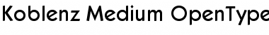 Koblenz-Medium Regular Font